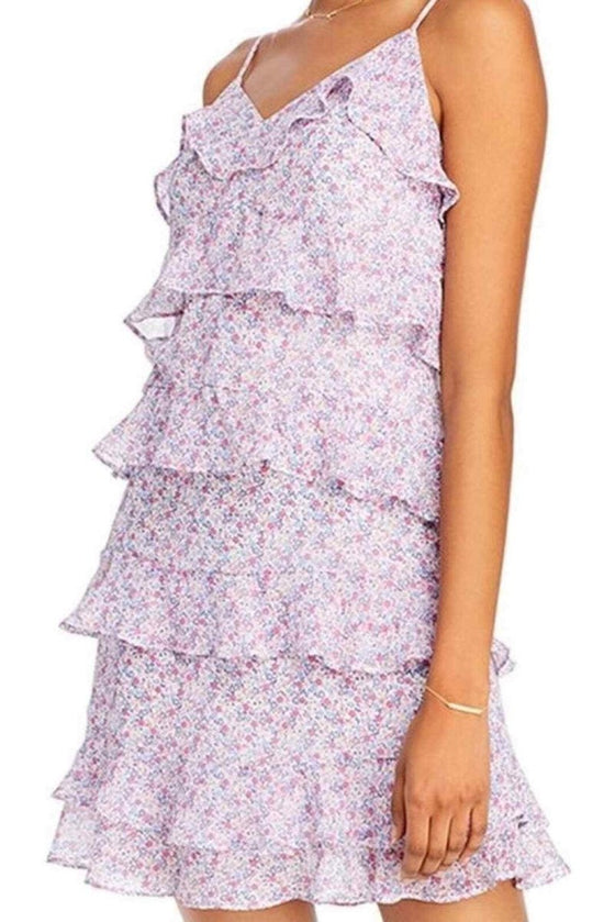 Floral Ruffle Mini Dress
