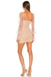 Michael Costello Isadora Long Sleeve Mini Dress - Pink