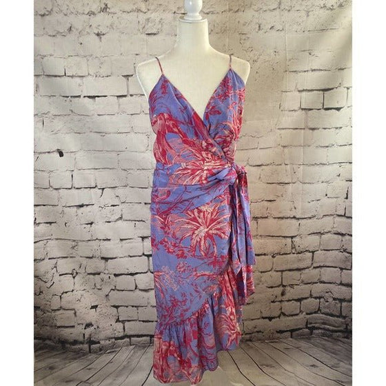 Silk Floral Midi Dress