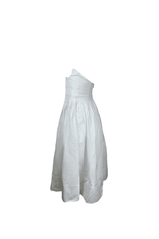 White Cupless Corset Dress